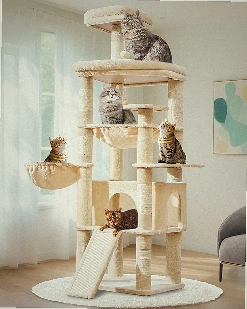 Kratzbaum XXL 183cm Großer Katzenbaum für Große Katzen MS045M Katzenmöbel