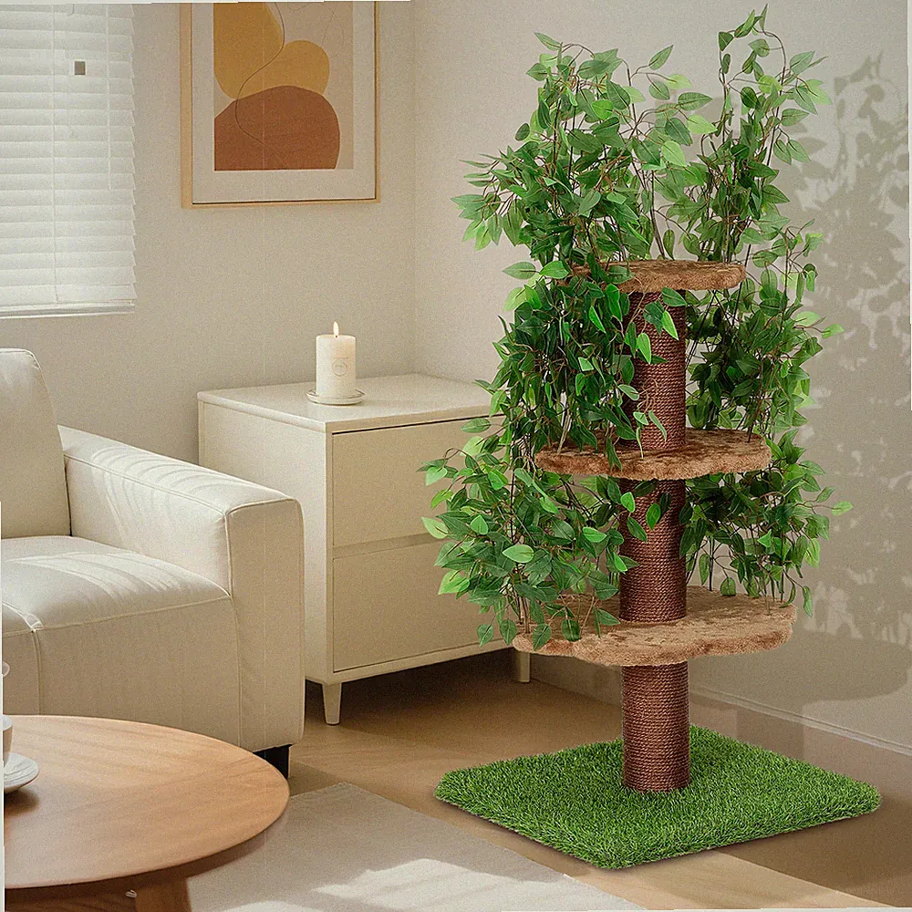 Kratzbaum XXL Katzenbaum Sisal große Katzen Kletterbaum 150 cm Katzenkratzbaum