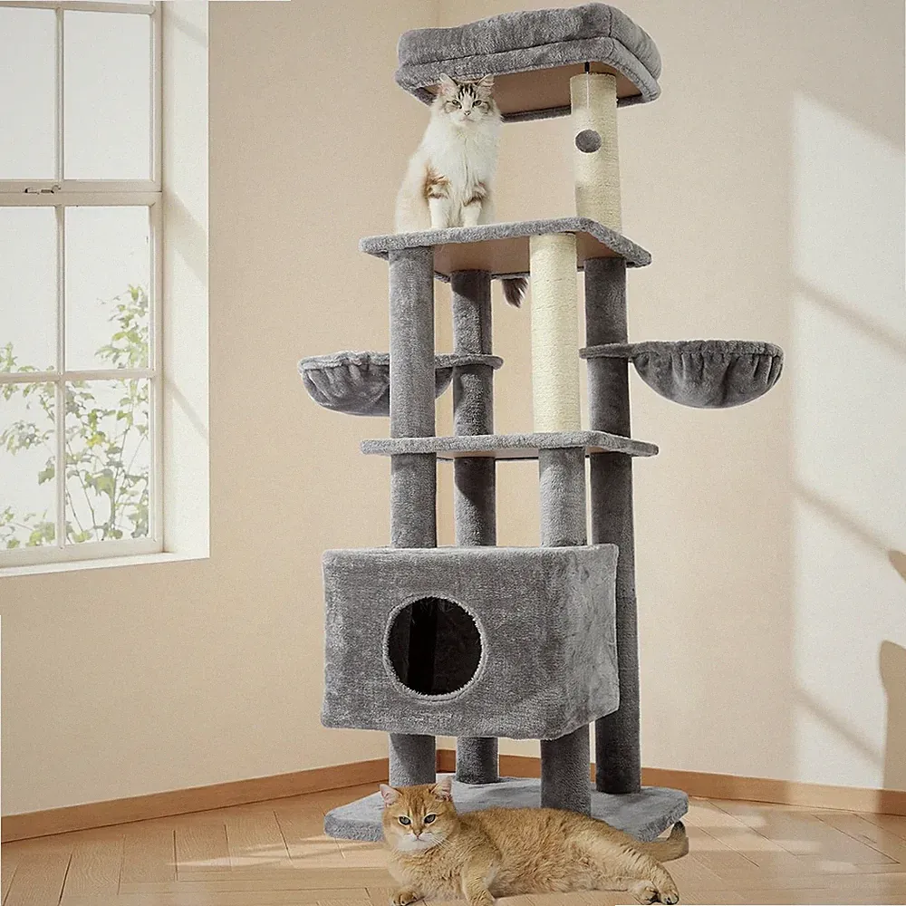 Kratzbaum XXL stabil groß 165 cm hoch Katzenkratzbaum Katzenbaum Kletterbaum