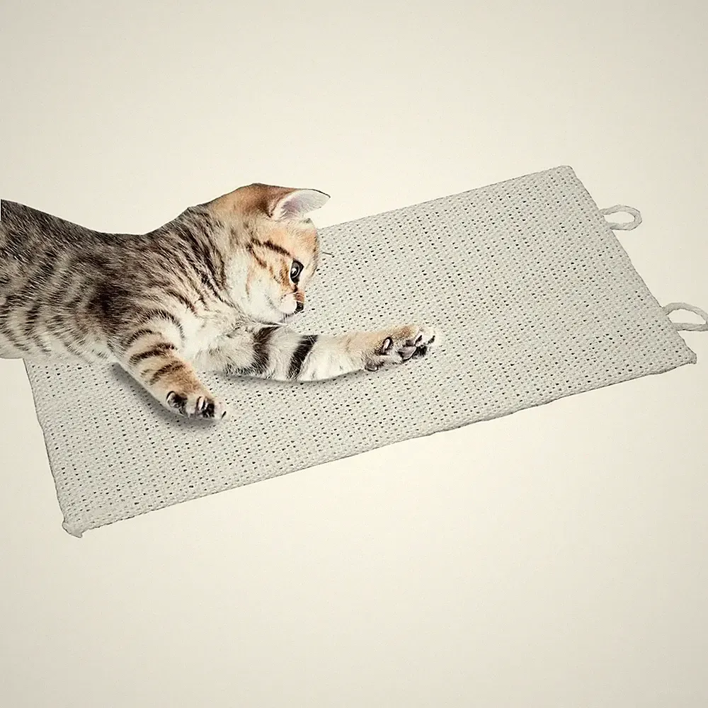 Kratzbrett Katzenkratzbrett 50x22 cm Eckkratzbrett Kratzbaum Katzen Katze Sisal