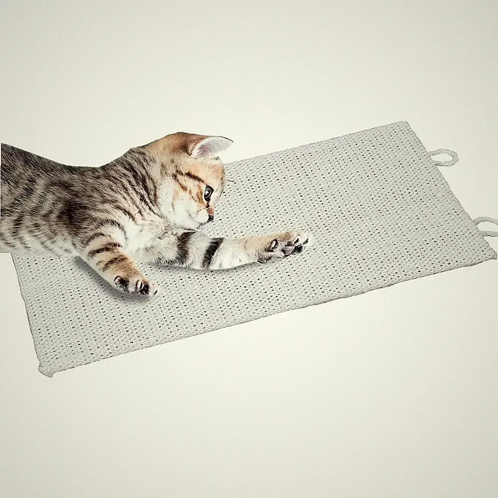 Kratzbrett Katzenkratzbrett 50x22 cm Eckkratzbrett Kratzbaum Katzen Katze Sisal