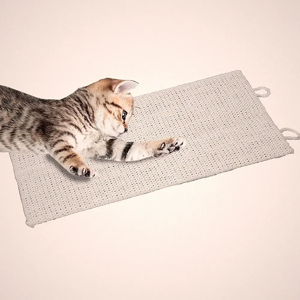 Kratzbrett Katzenkratzbrett 50x22 cm Eckkratzbrett Kratzbaum Katzen Katze Sisal