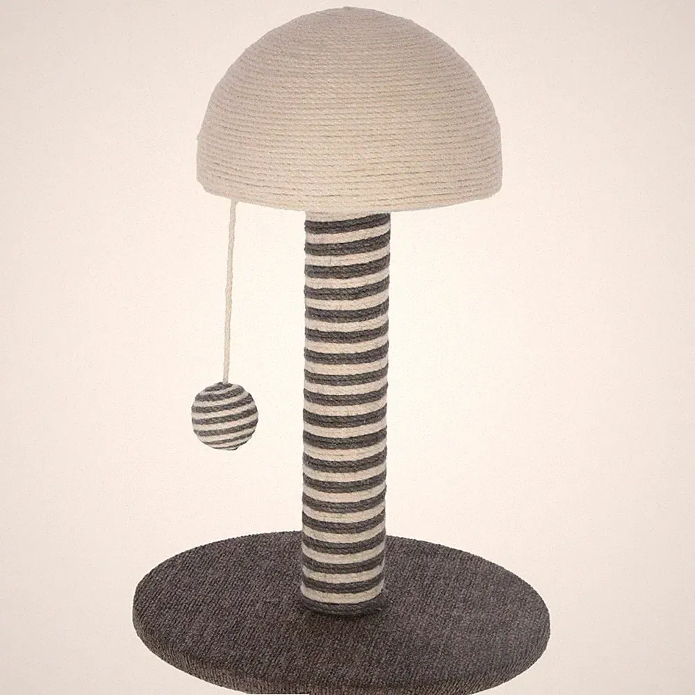 Kratzsäule Funghi, grau 30 x 30 x 42 cm