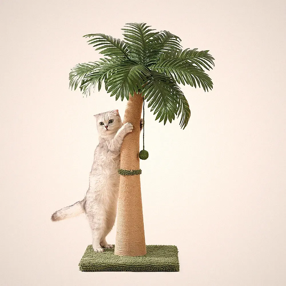 Kratzsäule Katze Sisal Kratzbaum Wohnung KatzenMÖBEL Spielzeug 102 cm hoch