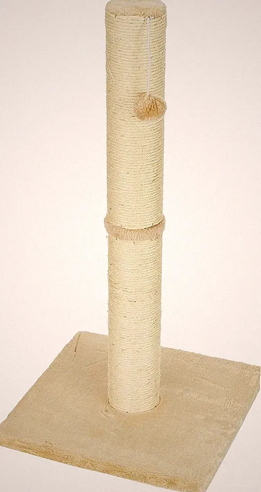 Kratzsäule Opal Maxi, Kratzbaum, beige, Natursisal, 38x38x78cm, kleine bis