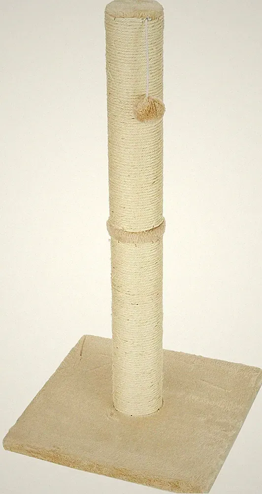 Kratzsäule Opal Maxi, Kratzbaum, beige, Natursisal, 38x38x78cm, kleine bis no...