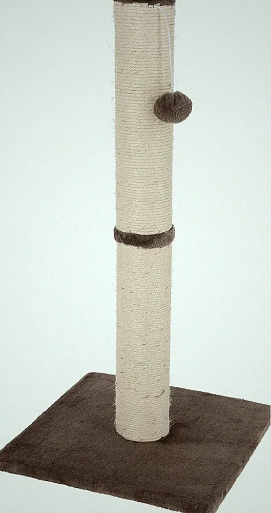 Kratzsäule Opal Maxi, Kratzbaum, grau, Natursisal, 38x38x78cm, kleine bis nor...
