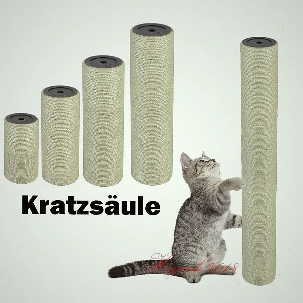 Kratzsäule Sisalstamm Kratzstamm Katzen Kratzbaum Kratzmöbel Kratzturm 15-60cm