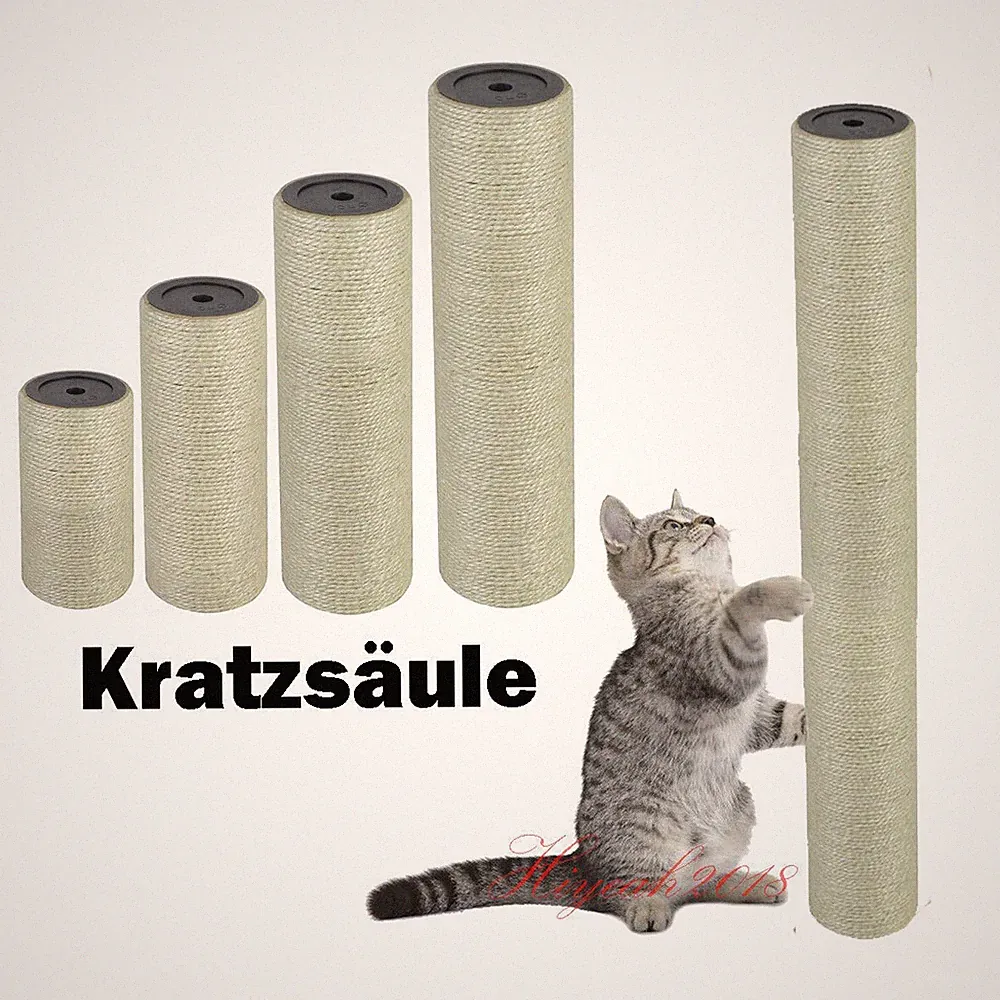 Kratzsäule Sisalstamm Kratzstamm Katzen Kratzbaum Kratzmöbel Kratzturm 15-60cm