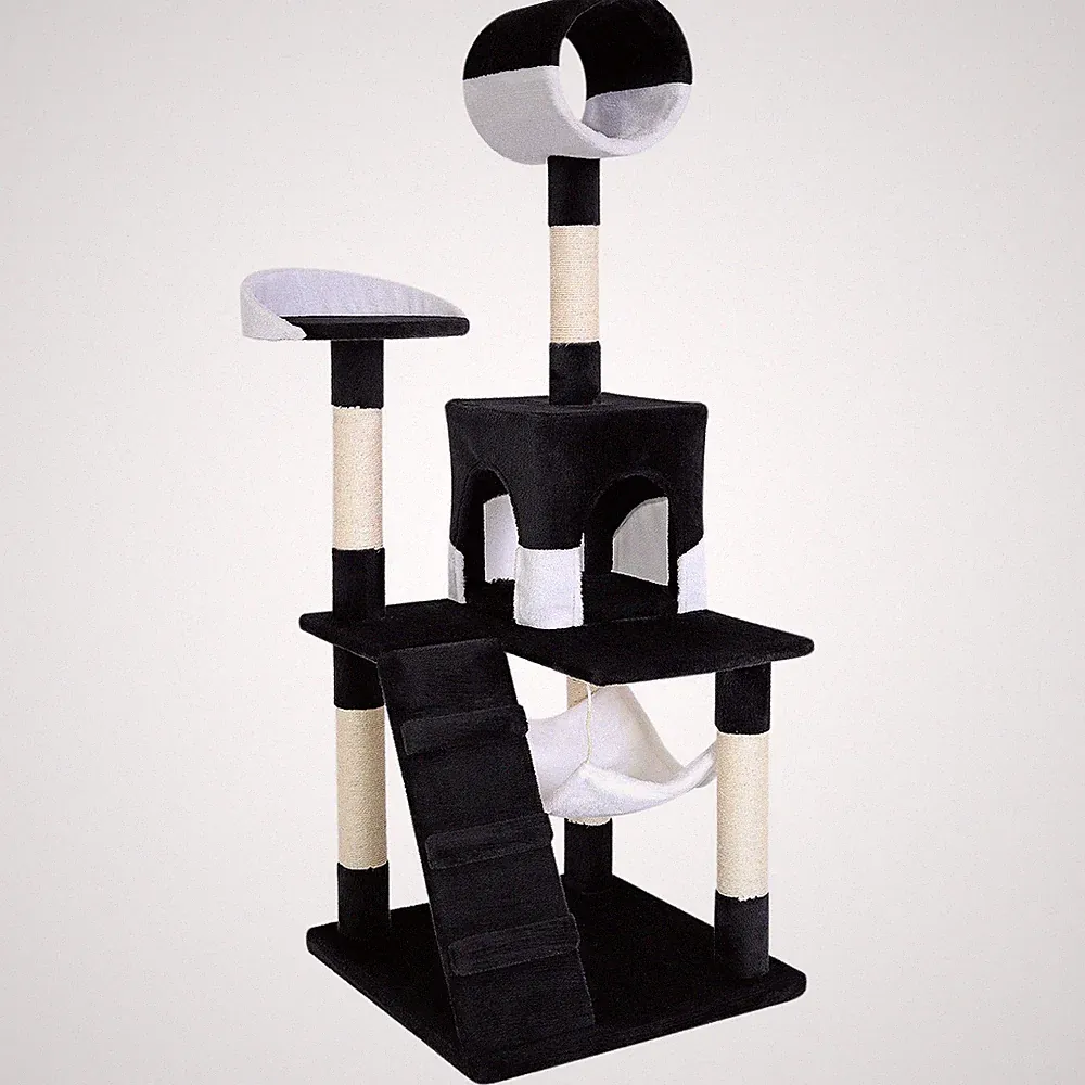 lionto Kratzbaum 133 cm – Kletterbaum & Katzenbaum in diversen Farben