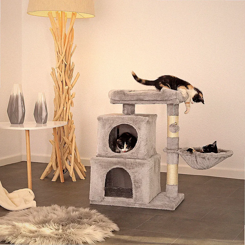 lionto Kratzbaum 70 cm – Kletterbaum & Katzenbaum in diversen Farben