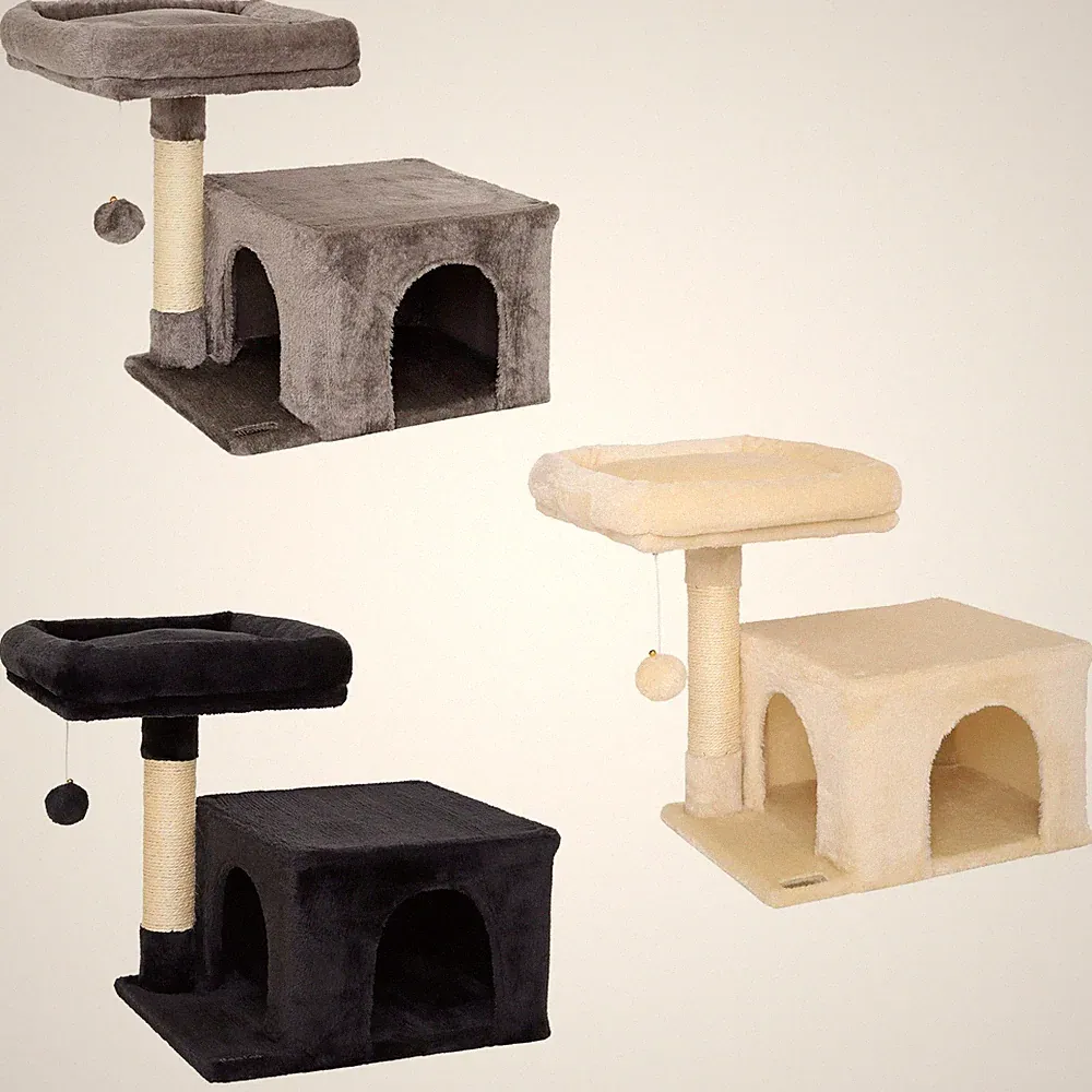 lionto Kratzbaum Kletterbaum Katzenkratzbaum Katzenbaum 50cm verschiedene Farben
