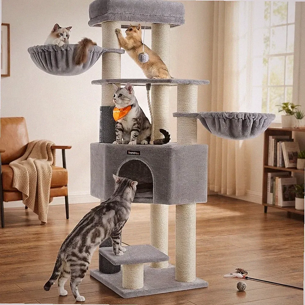 Moderner Kratzbaum für große Katzen: 9 robuste Kratzbäume & sicheres Design