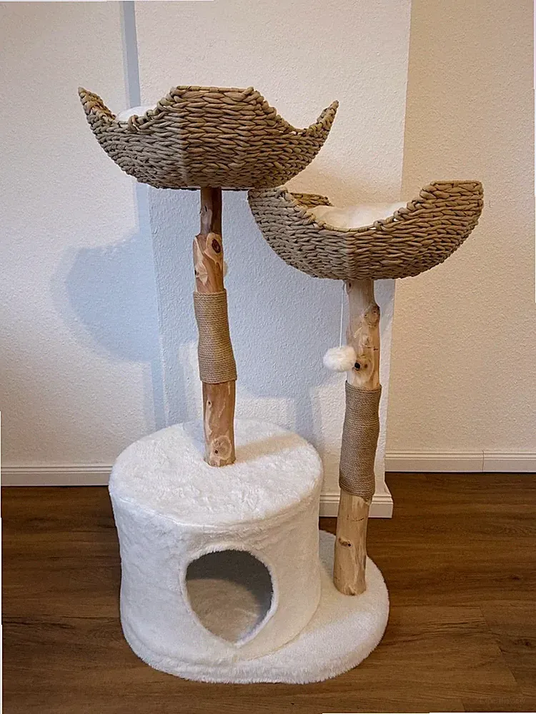 NEU Kratzbaum Naturholz 119 cm