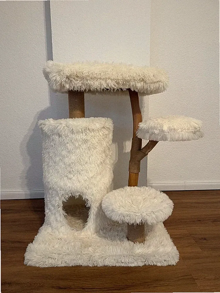 NEU Kratzbaum Naturholz 90 cm