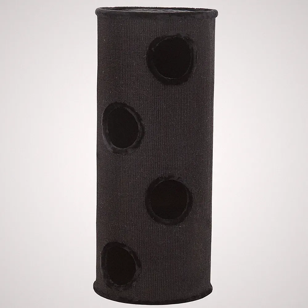 Nobby Kratzbaum Dasha IV schwarz 120 cm für Katzen mit Sisal und Plüsch