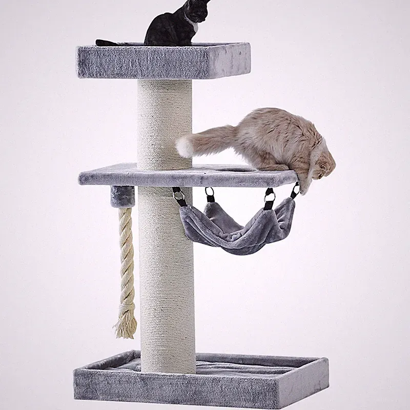 Nobby Kratzbaum Samar grau 130 cm für große Katzen stabil 80x50 cm