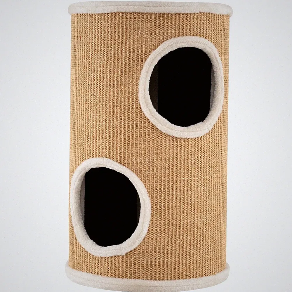 Northix Katzenkratzbaum 4 Ebenen Sisal Kratzbrett 3 Verstecke Pluesch 70cm Hoch