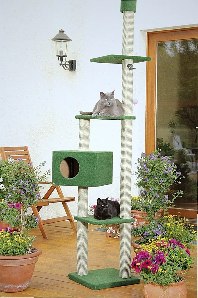 Outdoor Kratzbaum Modell Florida ideal für Balkon und Terrasse von Clevercat