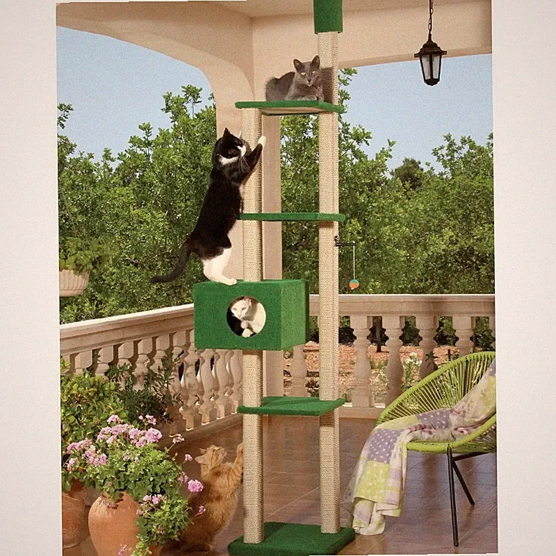 Outdoor Kratzbaum Modell Summer von Clevercat ideal für den Außenbereich