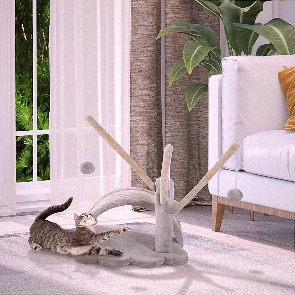 PawHut Kratzbaum Katzenbaum Katzenkratzbaum Kletterbaum Kratzbrett Spielbaum
