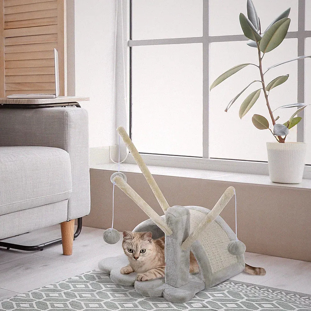 PawHut Kratzbaum Katzenbaum Katzenkratzbaum Kletterbaum Spielbaum Kratzbrett