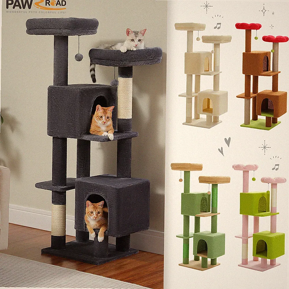 PAWZ Road Kratzbaum Katzenbaum Katzenkratzbaum Kletterbaum Spielbaum 133 cm XL