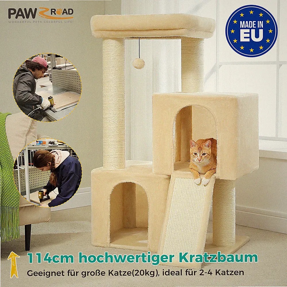PAWZ Road Kratzbaum Katzenbaum Katzenkratzbaum Kletterbaum Spielbaum für Katzen
