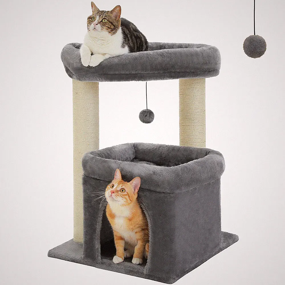 PAWZ Road Kratzbaum Katzenbaum Katzenkratzbaum Sisal Kletterbaum Spielbaum 68 cm