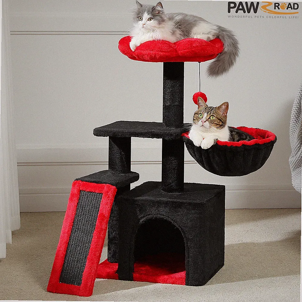 PAWZ Road Kratzbaum Katzenbaum Katzenkratzbaum Stabil Kletterbaum Spielbaum 80cm