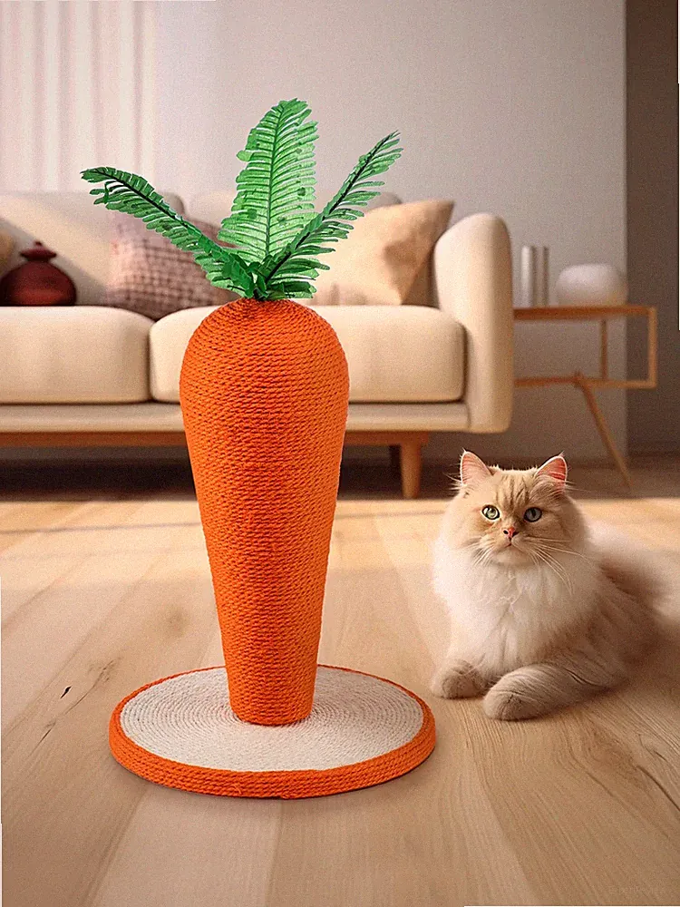 Pfosten Karotte Basteln Katzenkratzer Haustier Katze Kätzchen Kratzbaum Sisal Kletterbäume