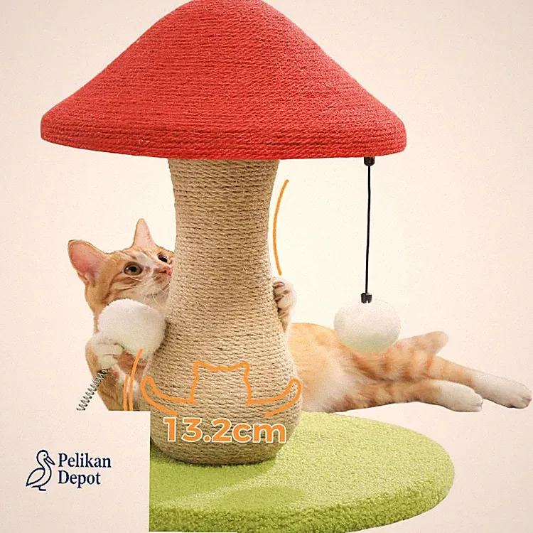 Pilz-Katzenkratzbaum Sisal Kratzbaum Katzen Spielzeug Wohnungskat