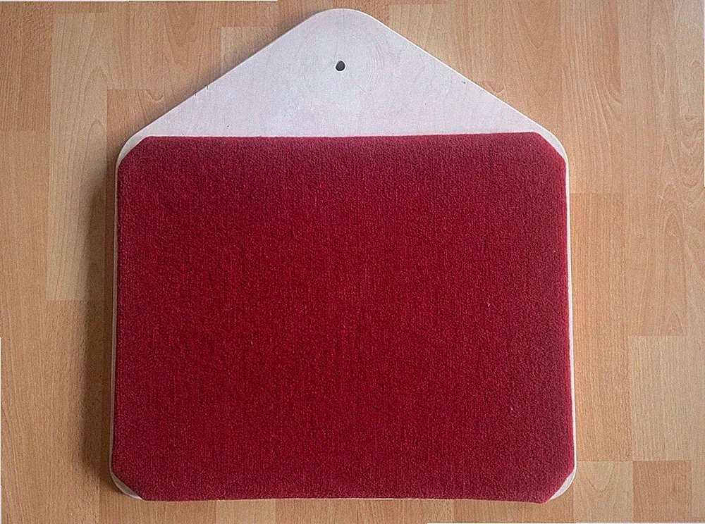 Profeline Kratzbaum Modul LE1 Liegeebene m. Teppich rot Holz weiß