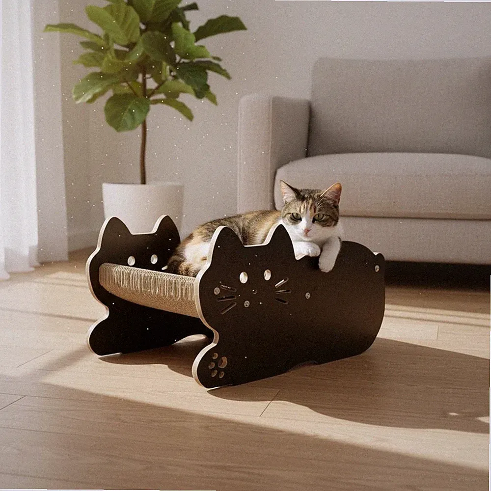 Sisal-Katzenbett langlebig Sisal Kratzbrett ganzjährig für Innenbereich, Katzen