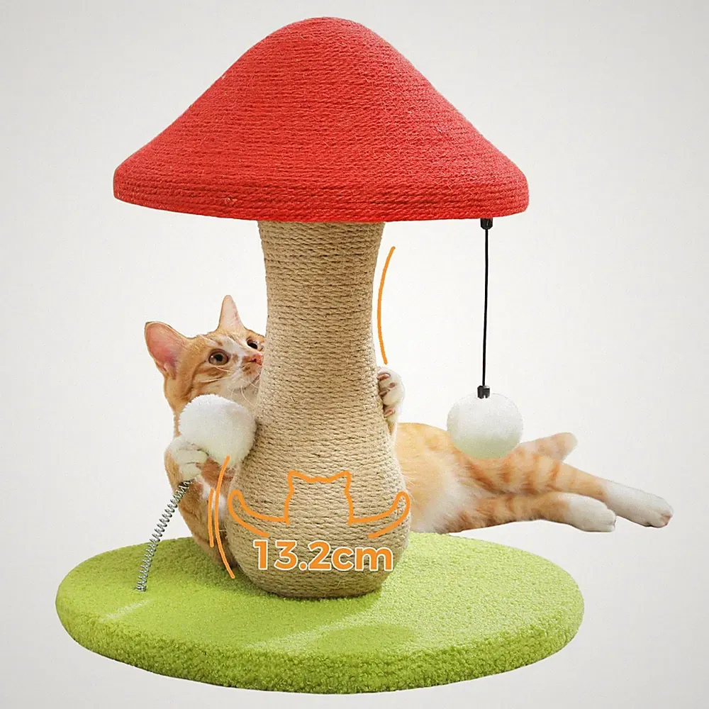 Süßer Katzenkratzbaum, PilzKatzenkratzer mit einem Kratzbaum komplett mit 100...