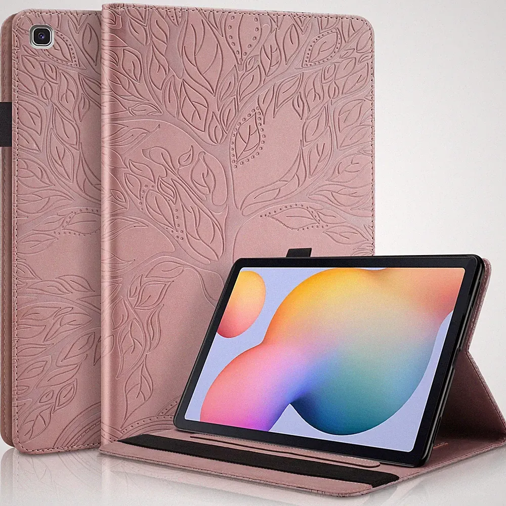 Tablet Schutzhülle 360 Grad Klapphülle viele Modelle Kunstleder Tasche Baum