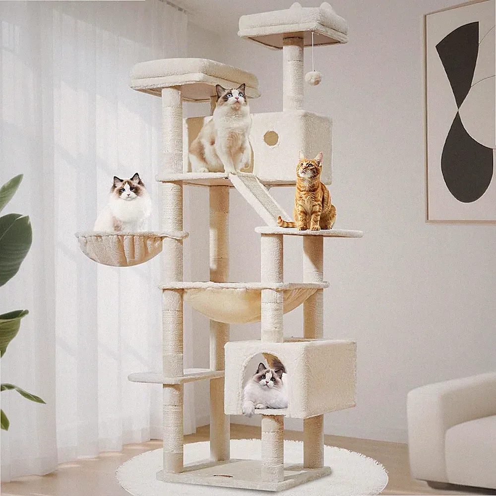 Taoqimiao 180CM Kratzbaum Groß, Katzenbaum Katzen Kratzbaum Grosse Katzen Stabil