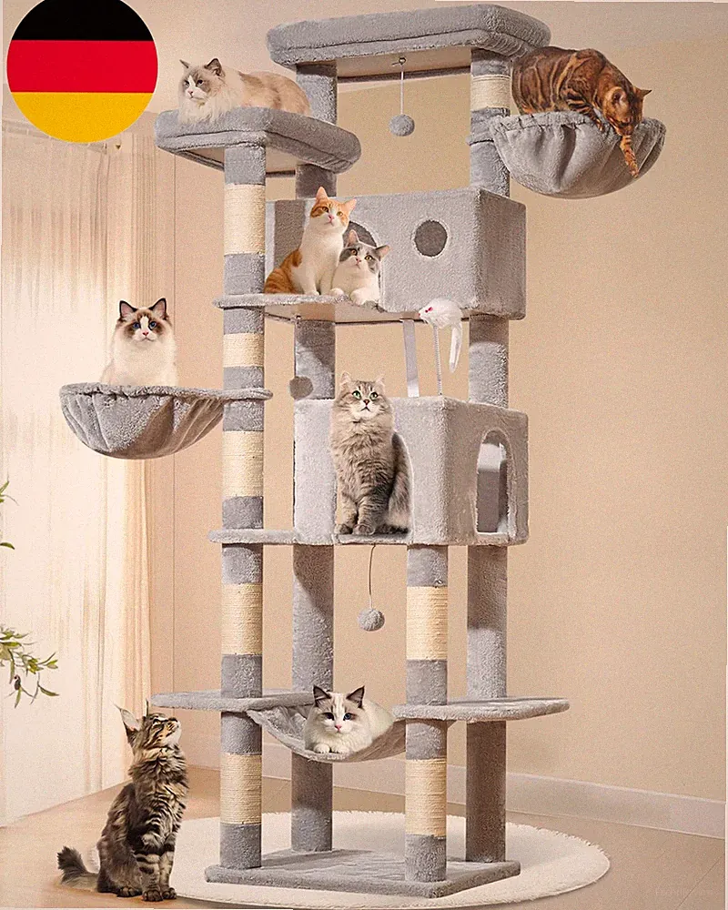 Taoqimiao 193Cm Kratzbaum XXL, Großer Katzenbaum Für Große Katzen, MS046W