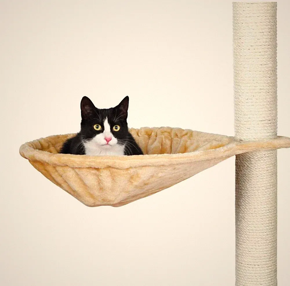 Trixie Hängematte Kuschelsack - Plüsch Katzenbett Ersatz für Kratzbaum - 45 cm