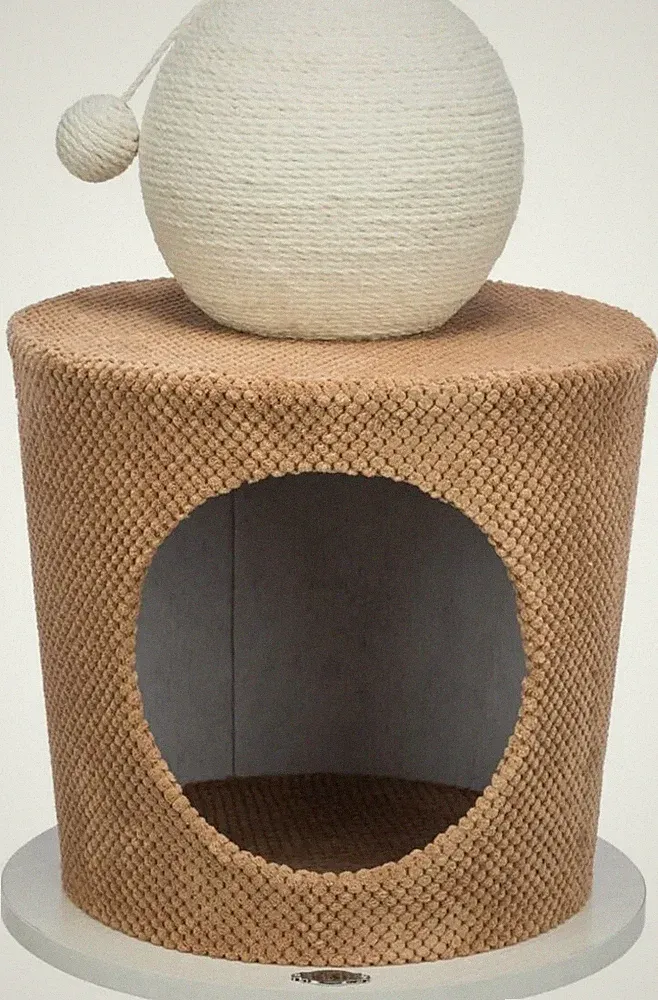 Trixie Kratzbaum, klein, Neuwertig - Braun/Beige. Kuschelhöhle für Katzen