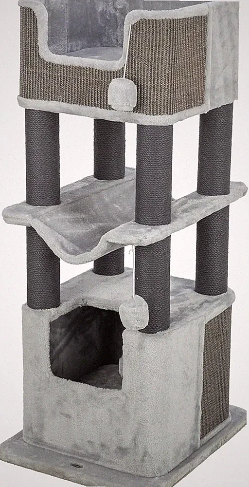 Trixie Kratzbaum XXL Lucano, großer Katzenbaum mit gemütlicher Höhle 110 cm