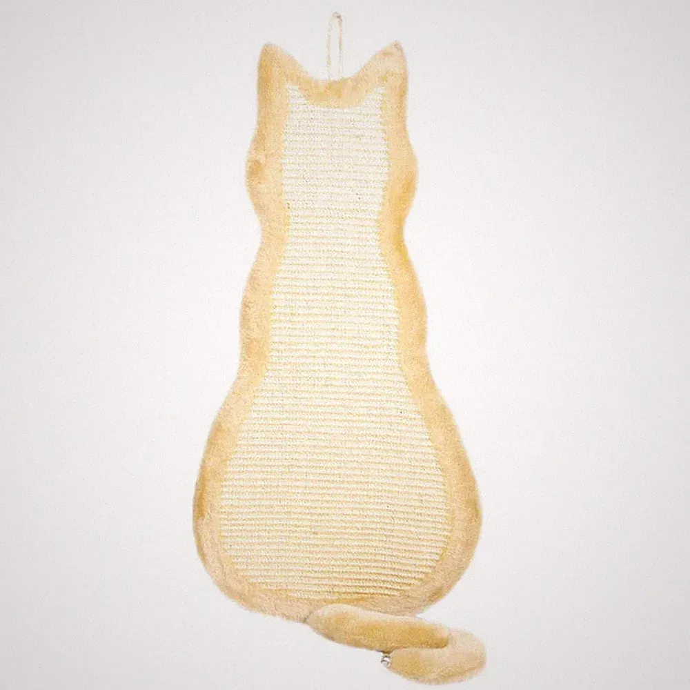 Trixie Kratzbrett Katzenform Plüsch 35x69cm