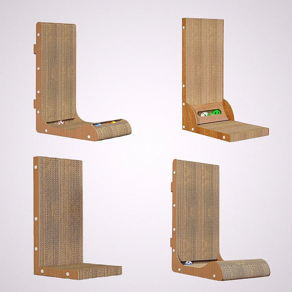 Vertikaler Katzenkratzbaum, Möbelschutz, strapazierfähiges Brett, Nestbett