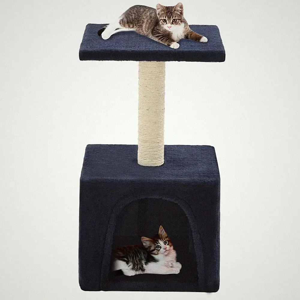 vidaXL Katzen-Kratzbaum Sisal 55 cm Grau