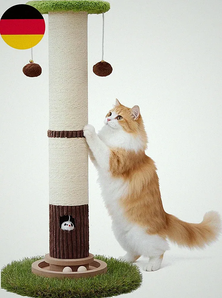 Woochpet Kratzpfosten Für Ausgewachsene Katzen - 84 Cm Hoher Kratzbaum, Premium