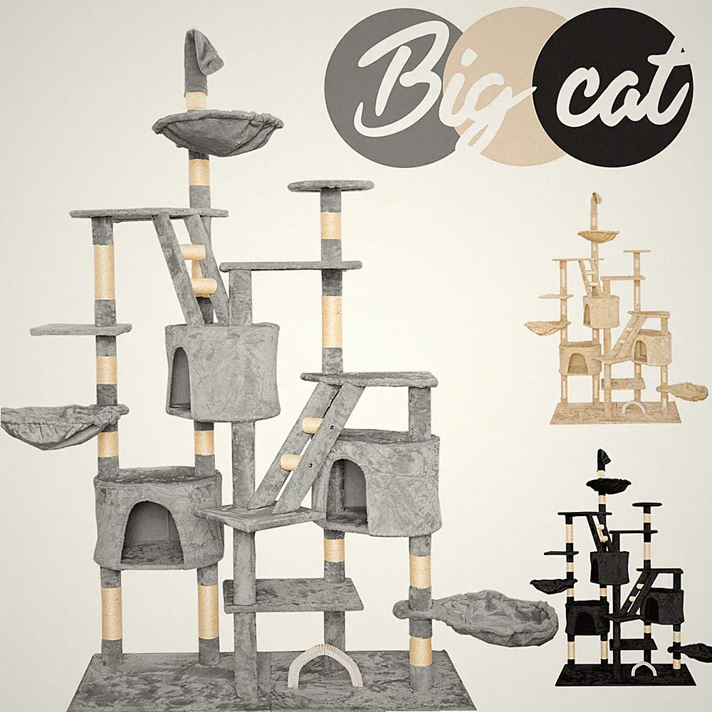 XXL Kratzbaum Katzenkratzbaum Kletterbaum für Katzen Katzenbaum Sisal 230 260cm