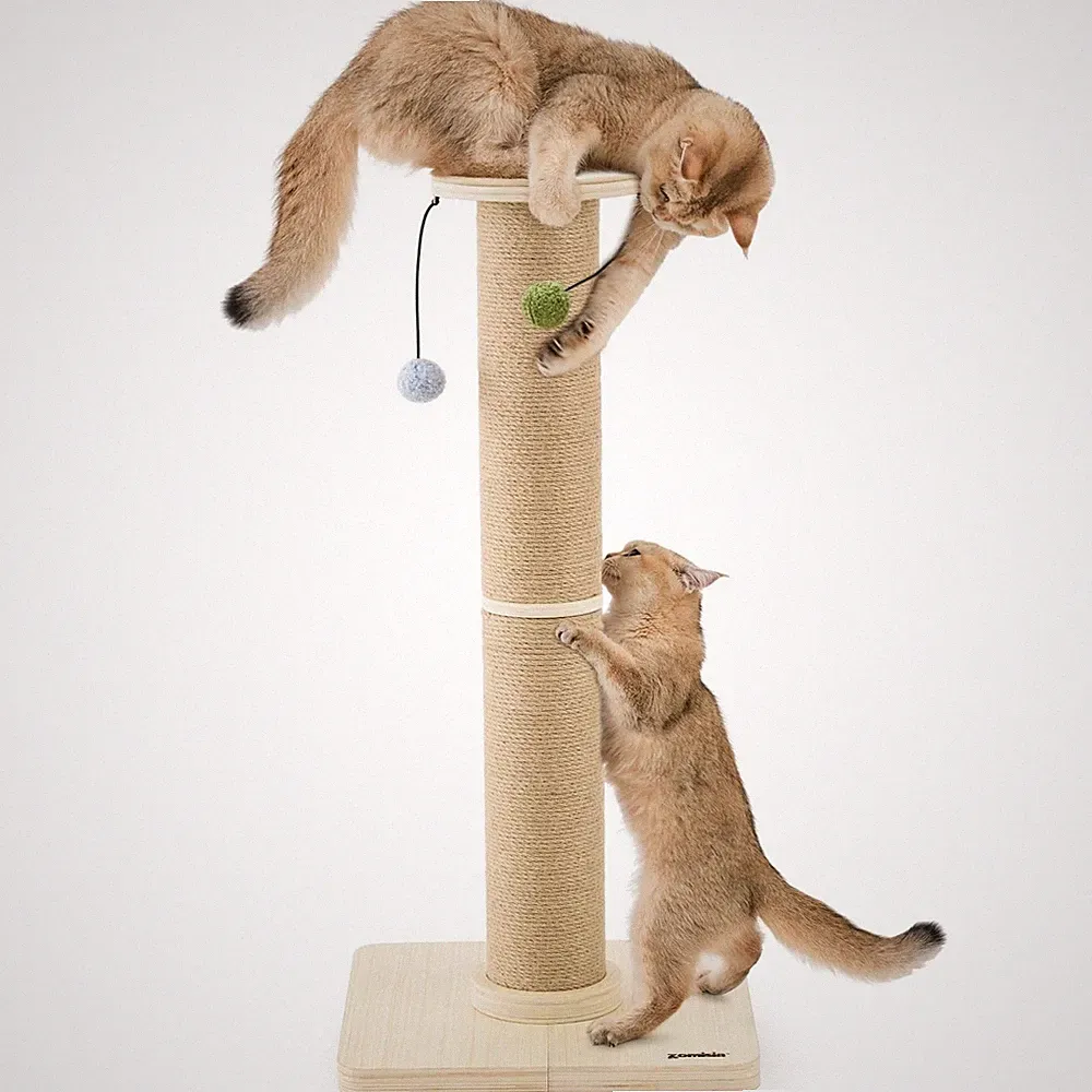 ZOMISIA 88cm großer Katzenkratzbaum für Katzen im Innenbereich 12cm großer Kratzbaum