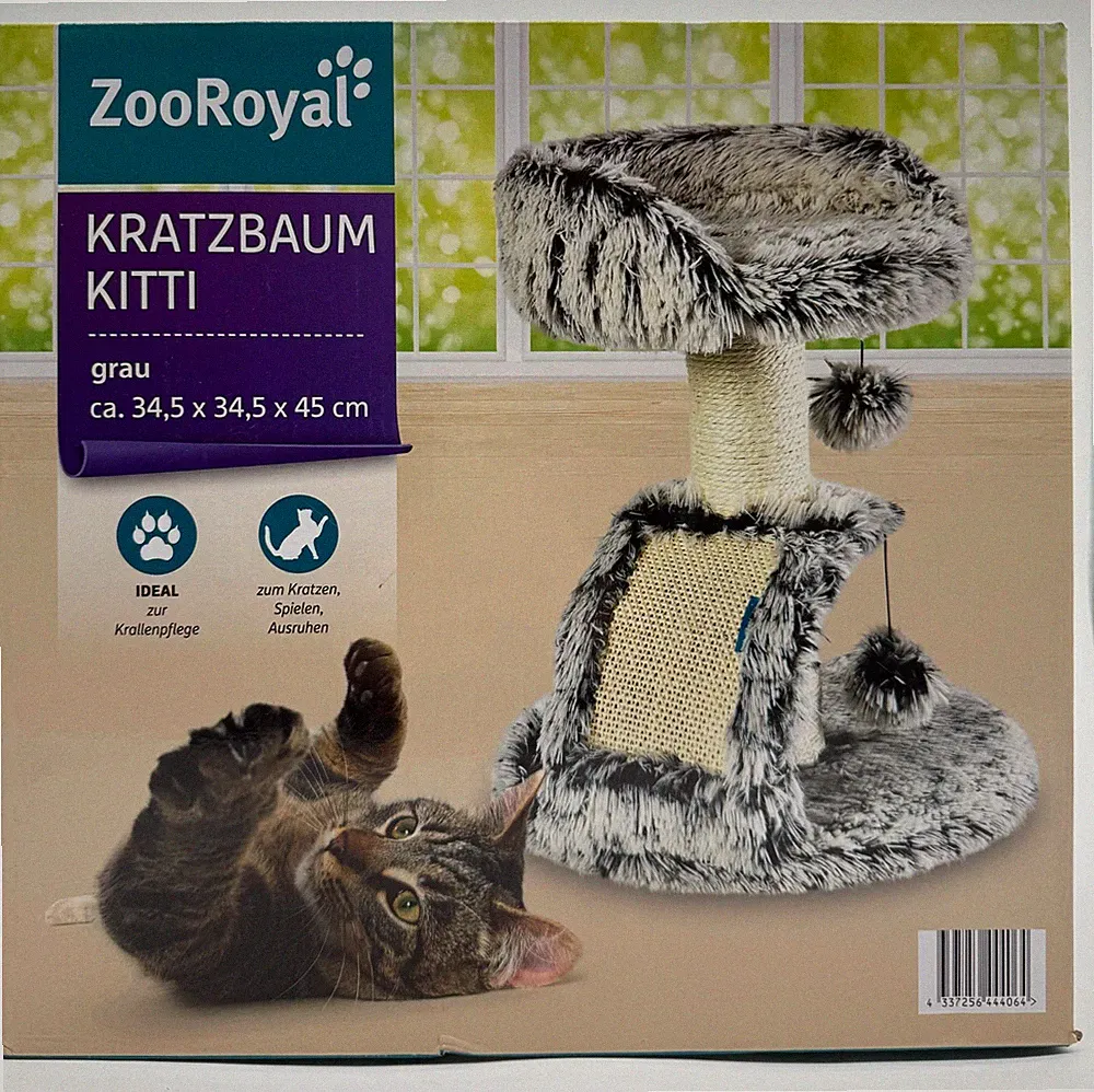 ZooRoyal Kratzbaum Kitti Katzenkratzbaum kompakt ca. 34,5×34,5×45 cm