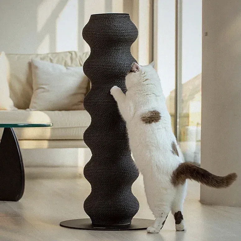 Zylindrischer Katzenkratzer, doppelt verwendbar zum Kratzen und Klettern